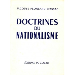 Jacques Ploncard d'Assac : Doctrines du nationalisme