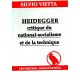 Silvio Vietta : Heidegger, critique du national-socialisme...