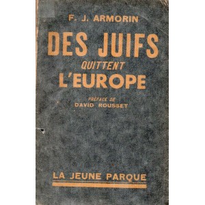 F. J. Armorins : Des Juifs quittent l'Europe (envoi)