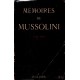 Mémoires de Mussolini 1942-1943
