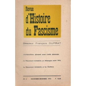 Revue d'Histoire du Fascisme n°4