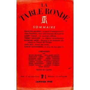 La Table Ronde n&deg;1, janvier 1948