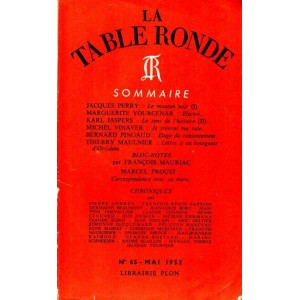 La Table Ronde n&deg;65, mai 1953