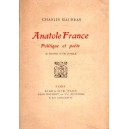 Anatole France, politique et po&egrave;te