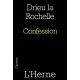 Drieu la Rochelle : Confession