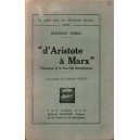 Georges Sorel : D'Aristote &agrave; Marx
