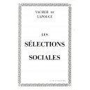 Vacher de Lapouge : Les S&eacute;lections sociales